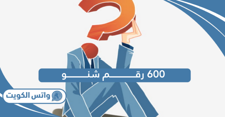 600 رقم شنو بالكويت
